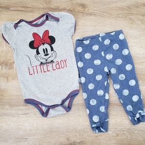Disney Baby Minnie Mouse Two Piece Pants Set